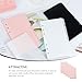 SEWACC Frosted Loose-Leaf Binder Pockets Set Plastic Envelopes for Cash Budgeting and Document Organization of Easy Access Binder Inserts