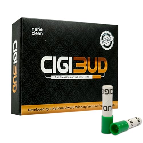 Image of NANOCLEAN GLOBAL PVT. LTD Cigibud filters| Technology Reusable anti smoking filters|filters to quit smoking|Tar reduction filters|Reduce Tar and smoke |As Seen on Shark Tank (Green, Pack of 270)