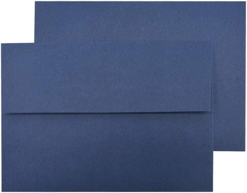 A7 Navy Blue Invitation 5x7 Envelopes 100 Count- Self Seal, Square Flap,Perfect for 5x7 Cards, Weddings, Birthday, invitations, Graduation, Baby