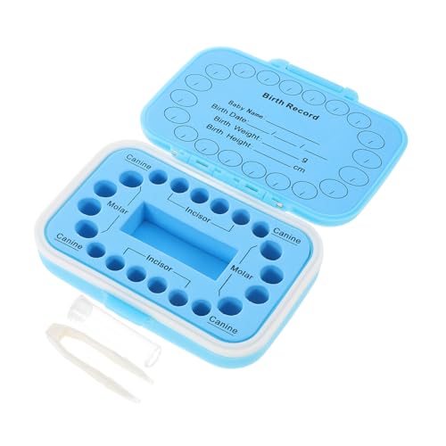 BESTonZON Savers for Boys and Girls Baby Teeth Storage Box Plastic Large Capacity Secure Sealing Baby Tooth Holder
