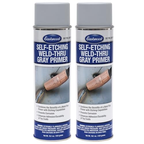 Eastwood Durable Organic Binders Self Etching Weld Thru Gray Aerosol Primer 16.1 oz | 2 Pack