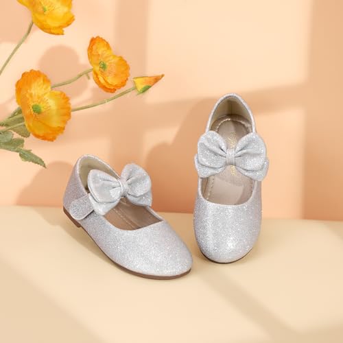 Image of PANDANINJIA Toddler Dress Shoes Flower Girls Ballet Flats