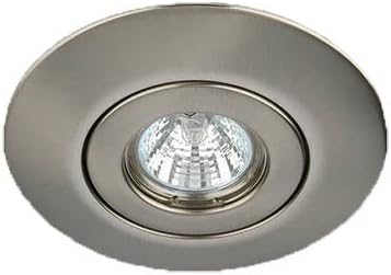 Brushed Chrome/Stainless Steel Effect Downlighter Conversion Kit - Convert Downlights to GU10/MR16