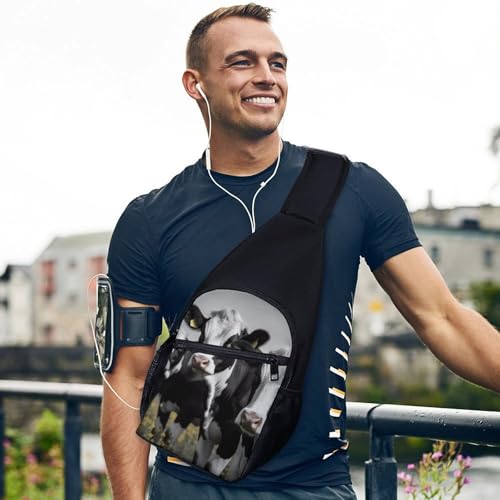 Mochila tipo sling blanca para deporte y día a día miniatura 3