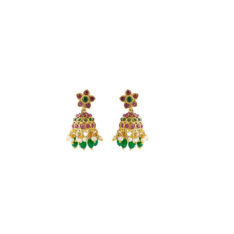 Parasvii Jewels Brass Earrings For Women And Girls (Pink/Golden) (B0CVKQ14DX) Amazon Price History, Amazon Price Tracker