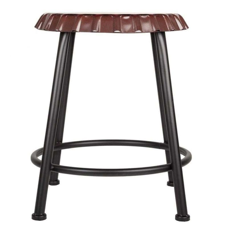 Tabouret rond métal noir empilable pour petits espaces et appartements - 4