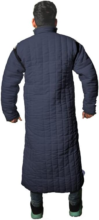 Miniatura 2 de Vestido de disfraz de chaqueta larga acolchada gruesa SCA LARP Viking Armor Gambeson algodón acolchado