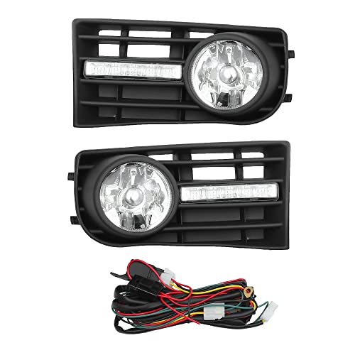 VekAuto Front Bumper Grille Fog Light Kit Compatible for VW