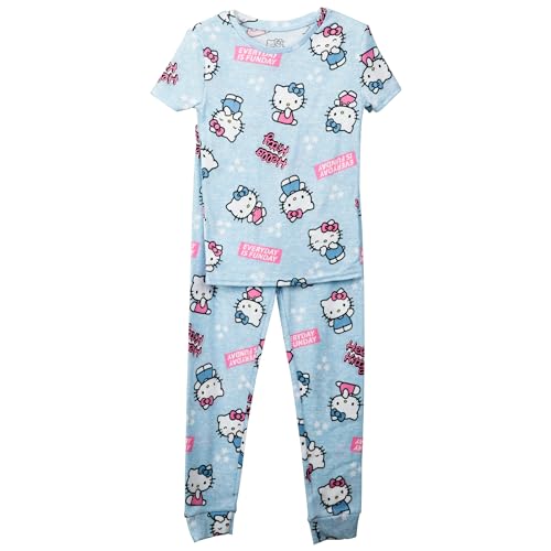 Komar Kids Hello Kitty Current Mood 4-Piece Girl's Pajama Set3