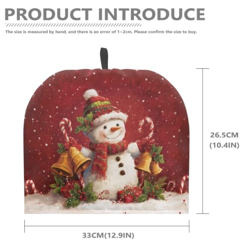 Image of Christmas Snowman Tea Cozy Cover of Teapots Insulated Breakfast Teapots Dust Cover Kitchen Home Decoration Tea Pots Kettle Cover for Christmas Party