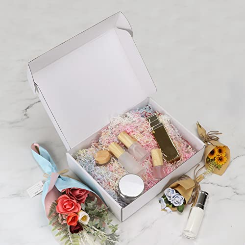 Image of RLAVBL 12x9x3 Shipping Boxes Set of 20, White Corrugated Cardboard Box for Packing, Mailing, Business