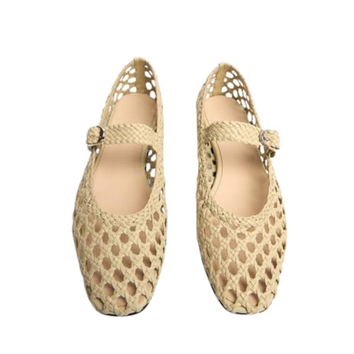 Goolita Leopard Ballet Flats Shoes for Women, Casual Round Toe Mary Jane Flats Comfortable Buckle Strap Ballerina Flat Shoes2