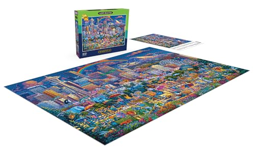 Rompecabezas Buffalo Games - Eric Dowdle 'I Love Seattle' de 2000 piezas para adultos | Nivel intermedio a experto, fabricado en EE.UU., cartón reciclado, incluye póster, ideal como regalo y para enmarcar miniatura 4