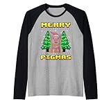 Photo Gallery merry pigmas - maglione natalizio divertente con babbo natale maglia con maniche raglan Photo Gallery merry pigmas - maglione natalizio divertente con babbo natale maglia con maniche raglan