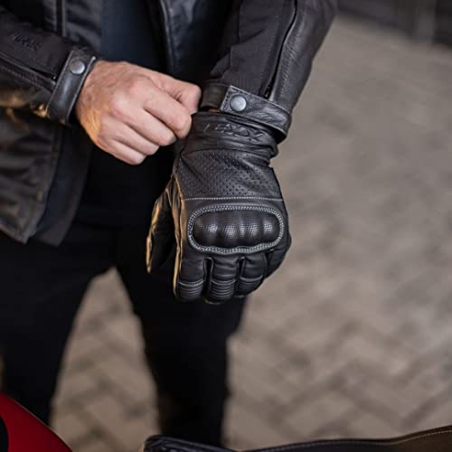 Luva de Couro Motociclista Texx Liberty Preta (4XL (5G))
