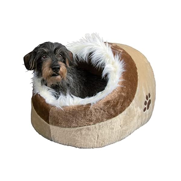 Trixie 36301 Kuschelhöhle Minou, 35 × 26 × 41 cm, rosa/grau – Bild 5