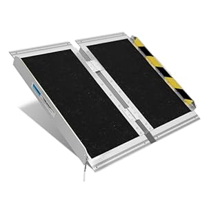 NEOWISM 60 cm Rollstuhlrampe Aluminium Klappbar