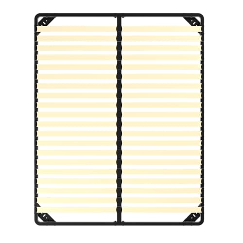 DEWINNER Sommier 160x200cm, Sommiers à Lattes pour Adulte - Cadre de Lit 160x200 avec Sommier, 2x20 Lattes, Résistant et Confortable, Montage Rapide et Facile