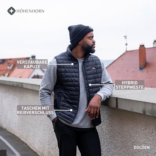 Höhenhorn 40N12 Dolden Herren Weste Hybridjacke Schwarz Gr. XXL