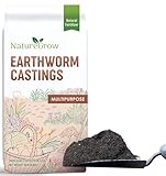 NatureGrow Earth Worm Castings 1lb - Organic Fertilizer Includes Humic Acid - Pure Worm Castings for Gardening