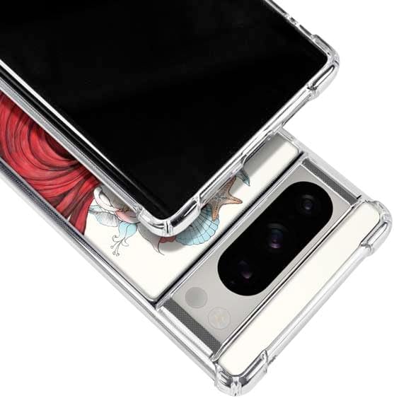 Skinit Clear Phone Case Compatible with Google Pixel 8 Pro - Officially Licensed Disney The Little Mermaid Ariel Illustration Design