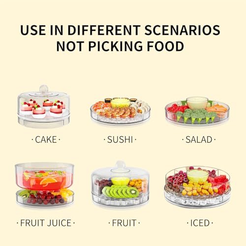 Serveur de buffet d'aliments froids et plateaux réfrigérés transparents
