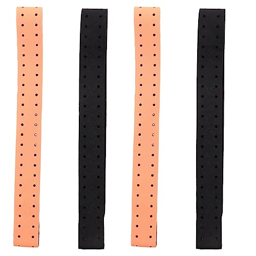 Carlgelrag 4 Piezas de Brazalete de Repuesto Ajustable Y Transpirable Correa Suave para Monitor de Frecuencia Cardíaca - (Negro + Naranja)