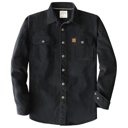 Amazon.com: Dubinik® Corduroy Shirt Men Corduroy Jacket Men Long
