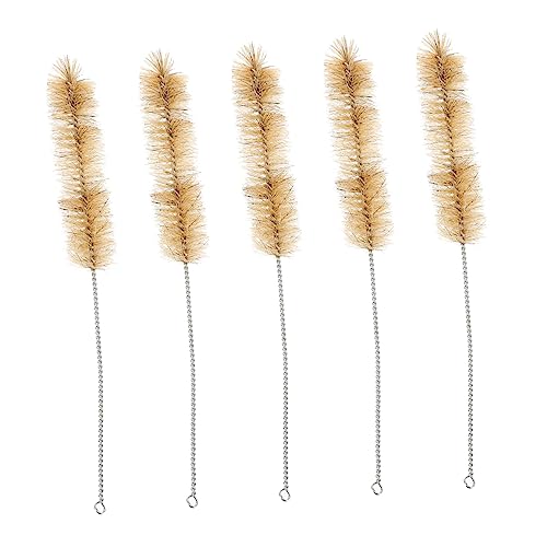 FOMIYES 10pcs Nylon Tube Brush Drinking Straw Cleaning Brush Nylon Test Tube Brush Bristle Tumbler Straws