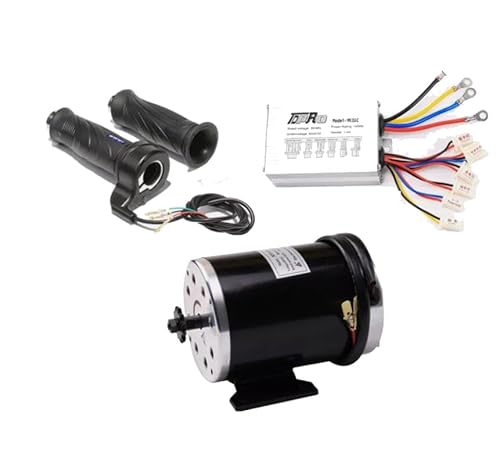 ICONSPORTSS MY1020 48V 1000W Brushed DC Motor & Controller Kit with Throttle Grip - High Torque, Reversible, for Motorcycle ATV Quad Buggy Go Kart Razor Dirt Bike MX350 MX450 MX500