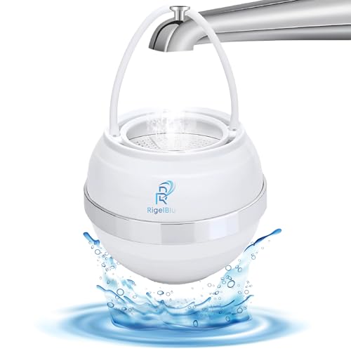 RigelBlu Bath Ball Water Filter for Tub Faucet, 8-Stage Bathtub