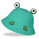 QFE Funny Frog Hats Bucket Hat for Women Men Beach Sun UV Protection Adjustable Summer Packable Cotton Gifts...