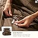 Bedsure Cotton Duvet Cover King - 100% Cotton Waffle Weave Brown Duvet Cover King Size, GentleSoft™ and Breathable Bedding Set for All Season, 3 Pieces, 104