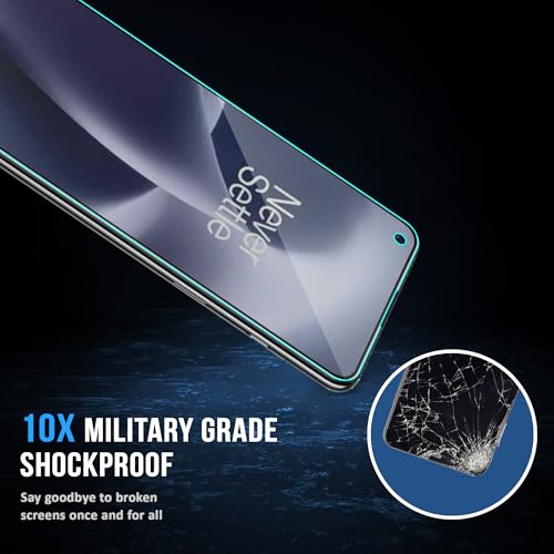 Image of FIRST MART Military-Grade Matte Tempered Glass for OnePlus Nord 2T, Nord 2 and Nord CE - 9H Screen Protector, Anti-Glare Protection, Scratch-Resistant, Bubble-Free (1 Pack)