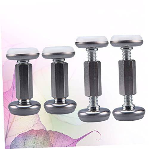 DIKACA 4 peças de colisão inoxidável não telescópica para soltar a cabeceira, antiderrapante, ajustá