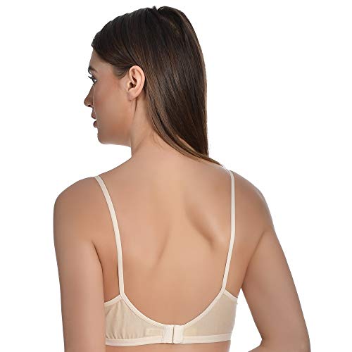 Image of Aimly Women's Cotton Non-Padded Non-Wired Low Coverage Regular Bra Pack of 3