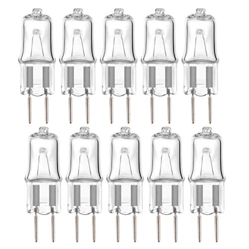 JZLBBC 10PCS G6.35 20W 230V Lámpara halógena GY6.35 50W Bombilla halógena 2 pines GY6.35 230V 75W T4 Tipo JCD Regulable 2700K Blanco Cálido 150W
