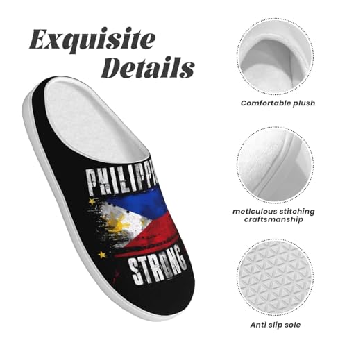 Mexican Flag Slippers TPR Cotton Slippers Non-Slip Flannel Slippers House Slippers For Women Men4