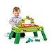 Mesa de Bloques Plegable con 20 Molto Blocks para Construir (Verde)