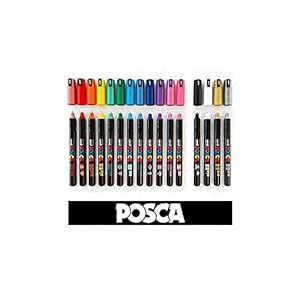 Posca – 1MR Set van 16 markeerstiften in alle kleuren