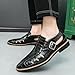 Men's Trendy Cut - Out Buckle Leather Sandals, Fashion Casual Shoes - Perfect for Evening Gatherings, Urban Strolls & Daily Outings (Black,12)