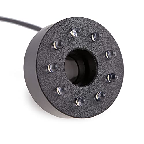 CLGarden LED Ring Ø 56mm warmweiss 12V Springbrunnen Beleuchtung Quellstein Teich Cortenstahlschale
