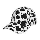 Cow Print Baseball Caps for Outdoor Sports Fashion Cow Print Hats Women's Cow Adjustable Cap