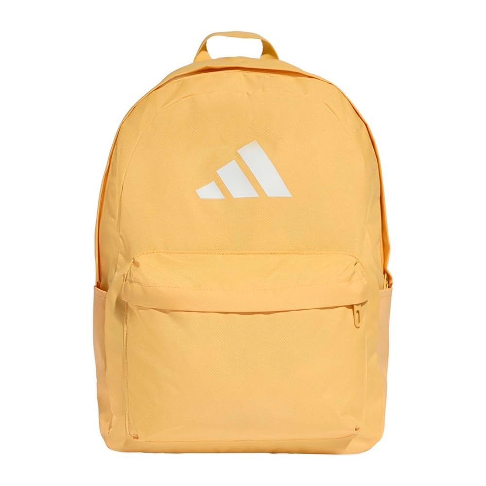 Adidas Unisex Orange Classic Backpack With 3 Stripes Logo