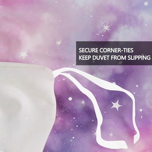 Parure de lit microfibre douce univers et espace finitions soignées avec zip u1
