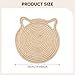 Baoblaze Cat Scratcher Mat Scratching Pad Supplies Kitten Round Home with Ball Floor Replacement Cat Scratcher Cardboard, L