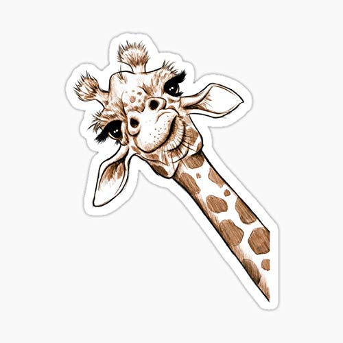 Amazon.com: Sketch Giraffe Art Sticker - Sticker Graphic - Auto