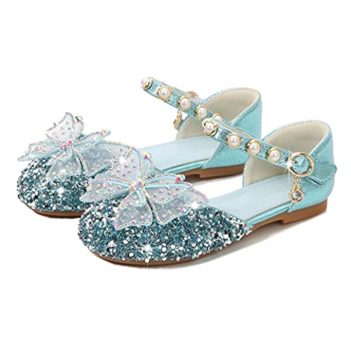 Little Girl's Adorable Dress Shoes Sparkle Princess Party Slip on Mary Jane Ballerina Flats2