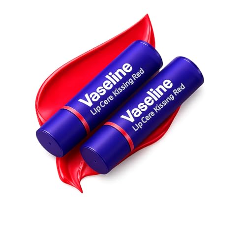 Image of Vaseline Colour+Care Kissing Red Tinted Lip Balm Stick 3g (Pack of 2)