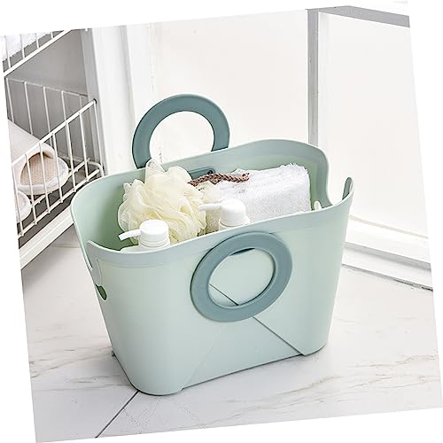 Panier à linge et conteneur multifonctionnel vert pour rangement de la maison